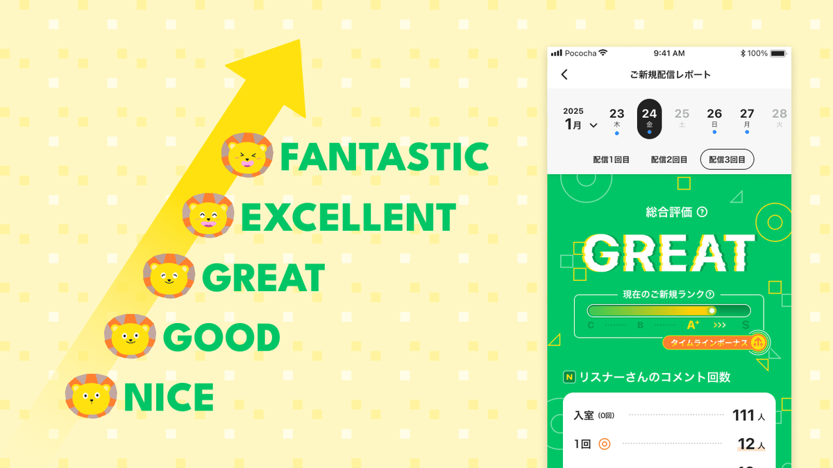 Pococha ご新規さん歓迎配信 ご新規配信レポート