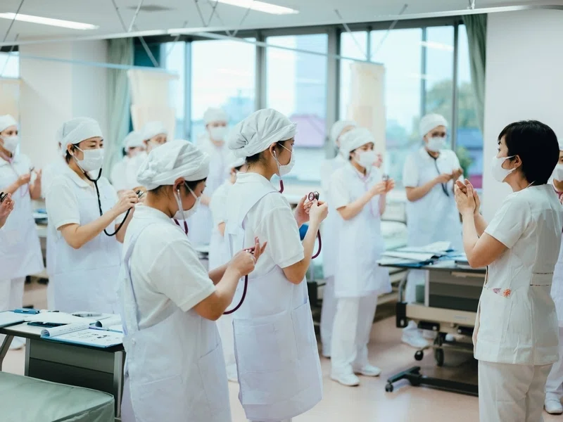 はじめての聴診器―基礎看護技術演習｜前橋市医師会立看護学校のブログ