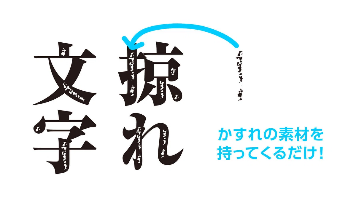 【無料】イラストレーターで使える「かすれ素材」印刷した文字がかすれたような雰囲気に!|gaogao