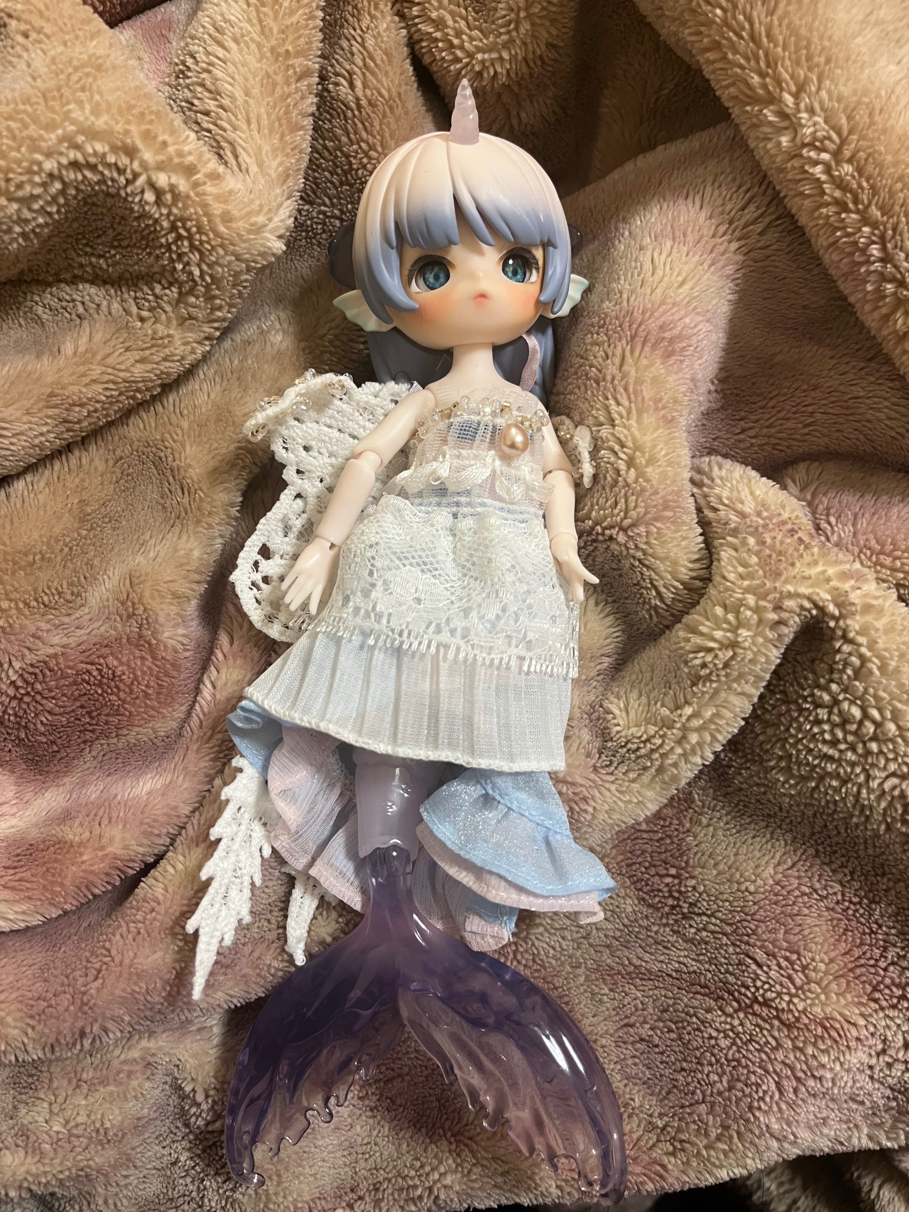 睦月】ルチルクォーツの人魚ちゃん形オルゴナイト☆他2点 睦月様専用