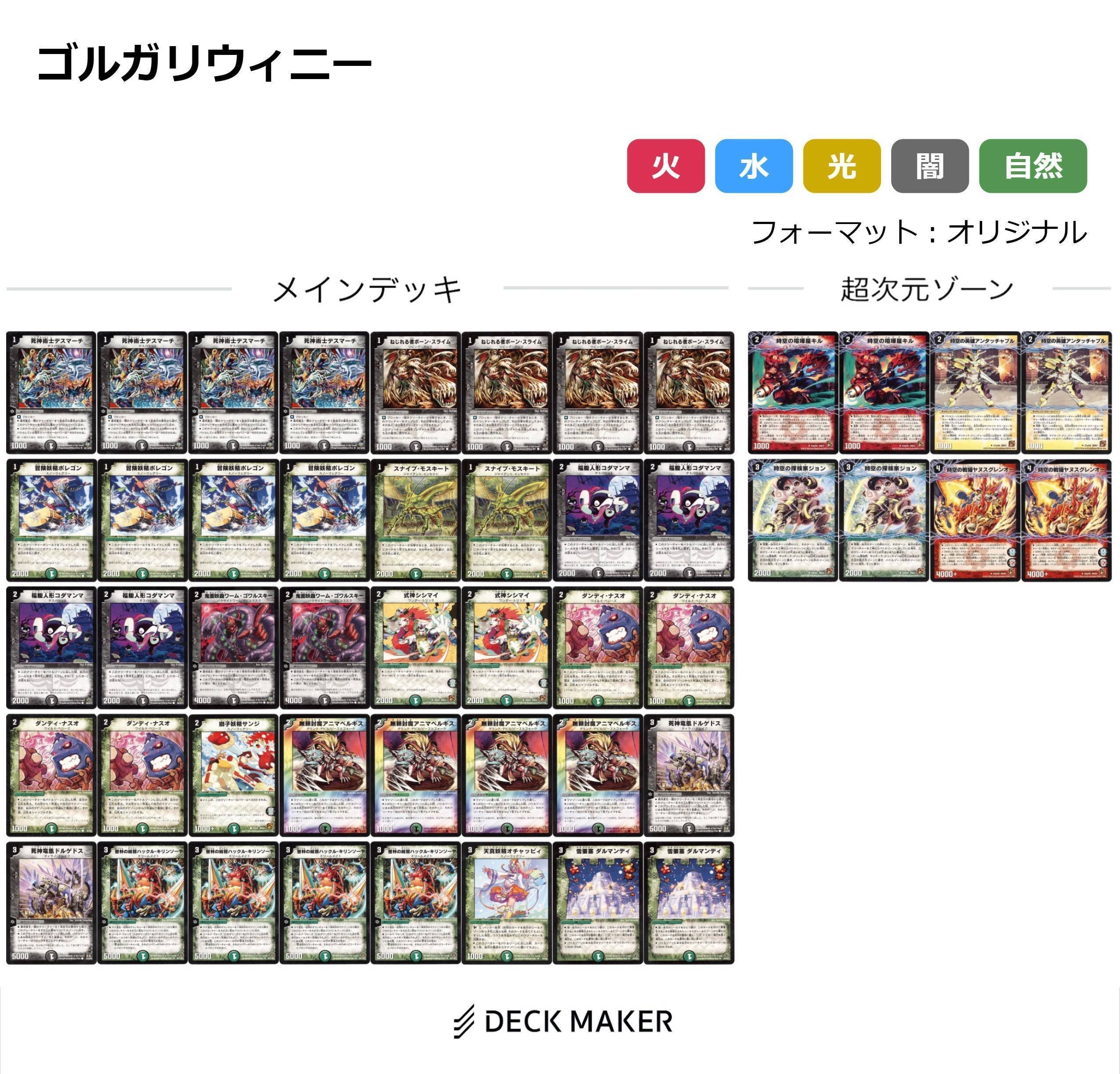 デュエルマスターズ 赤緑サンマッド デッキ ゲートボール 殿堂