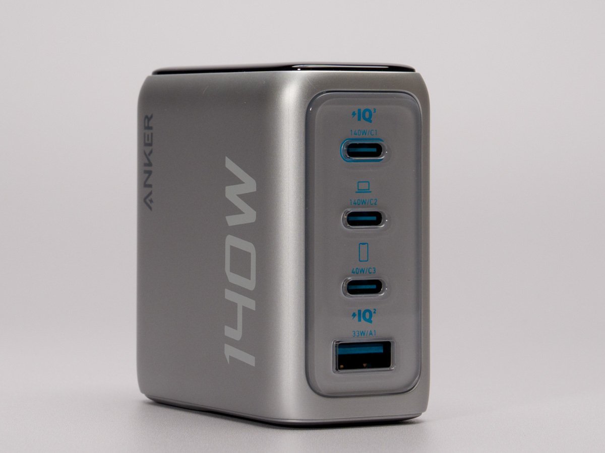 Anker Charger (140W, 4 Ports)をレビュー！手のひらサイズに最新機能