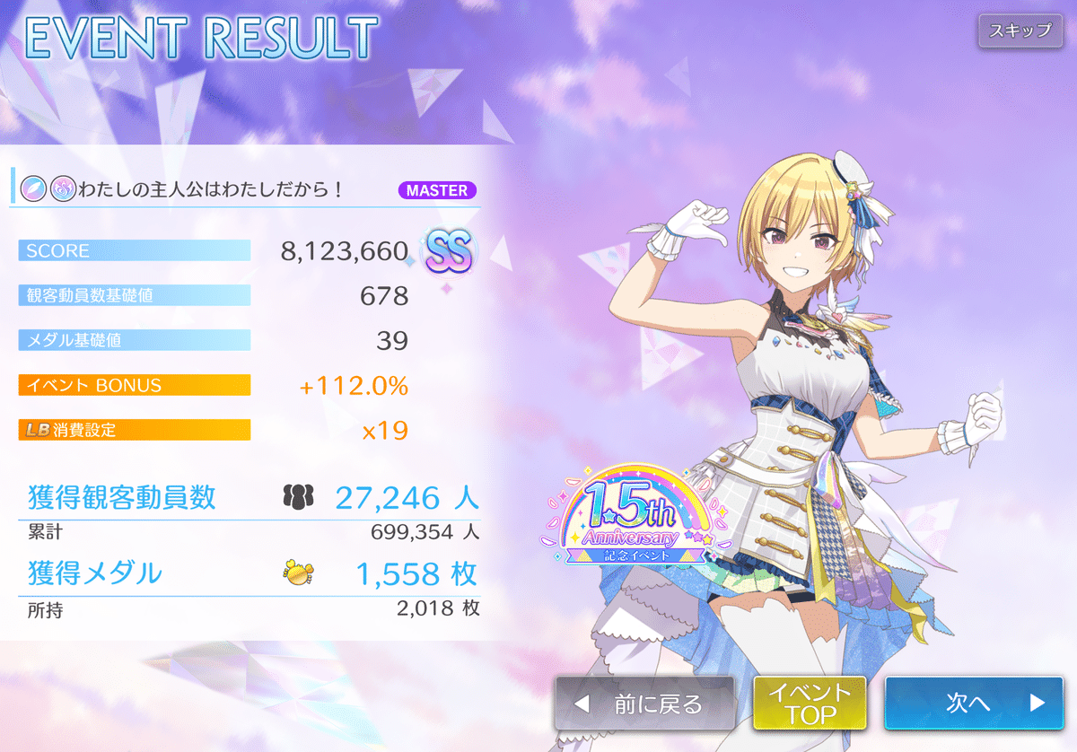 1.5th 記念イベント 西城樹里 5位｜がふ