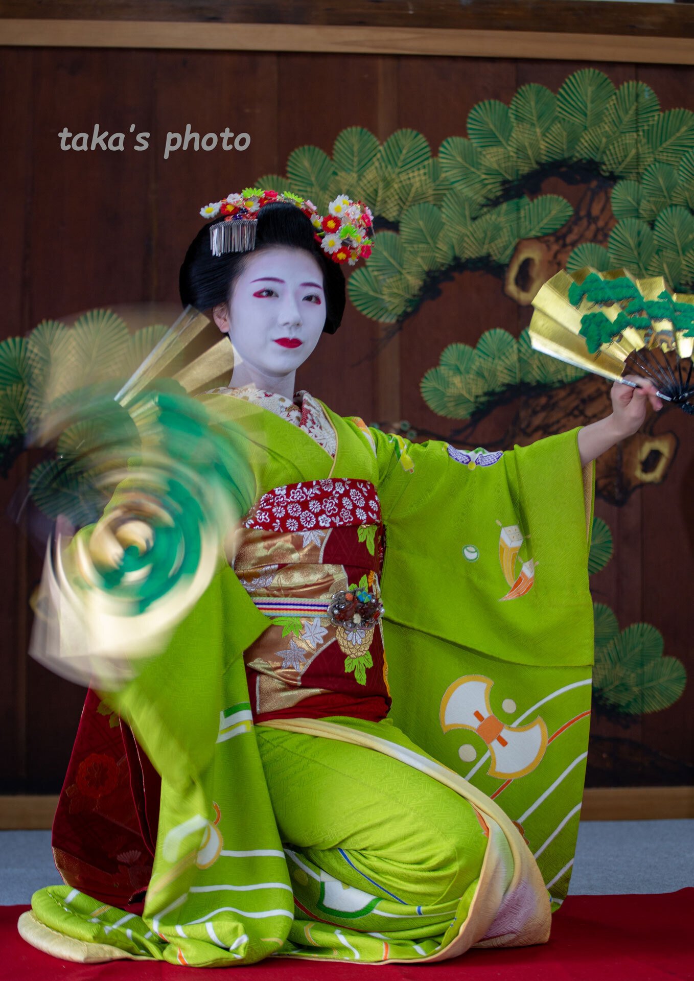 陶板画？　舞妓　銀次郎作 上賀茂神社】新春舞妓撮影会｜takataka