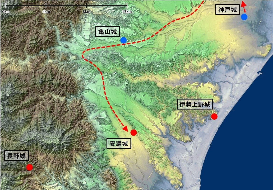 謀略戦で勢力拡大：「織田信長の伊勢侵攻」を地形・地質的観点で