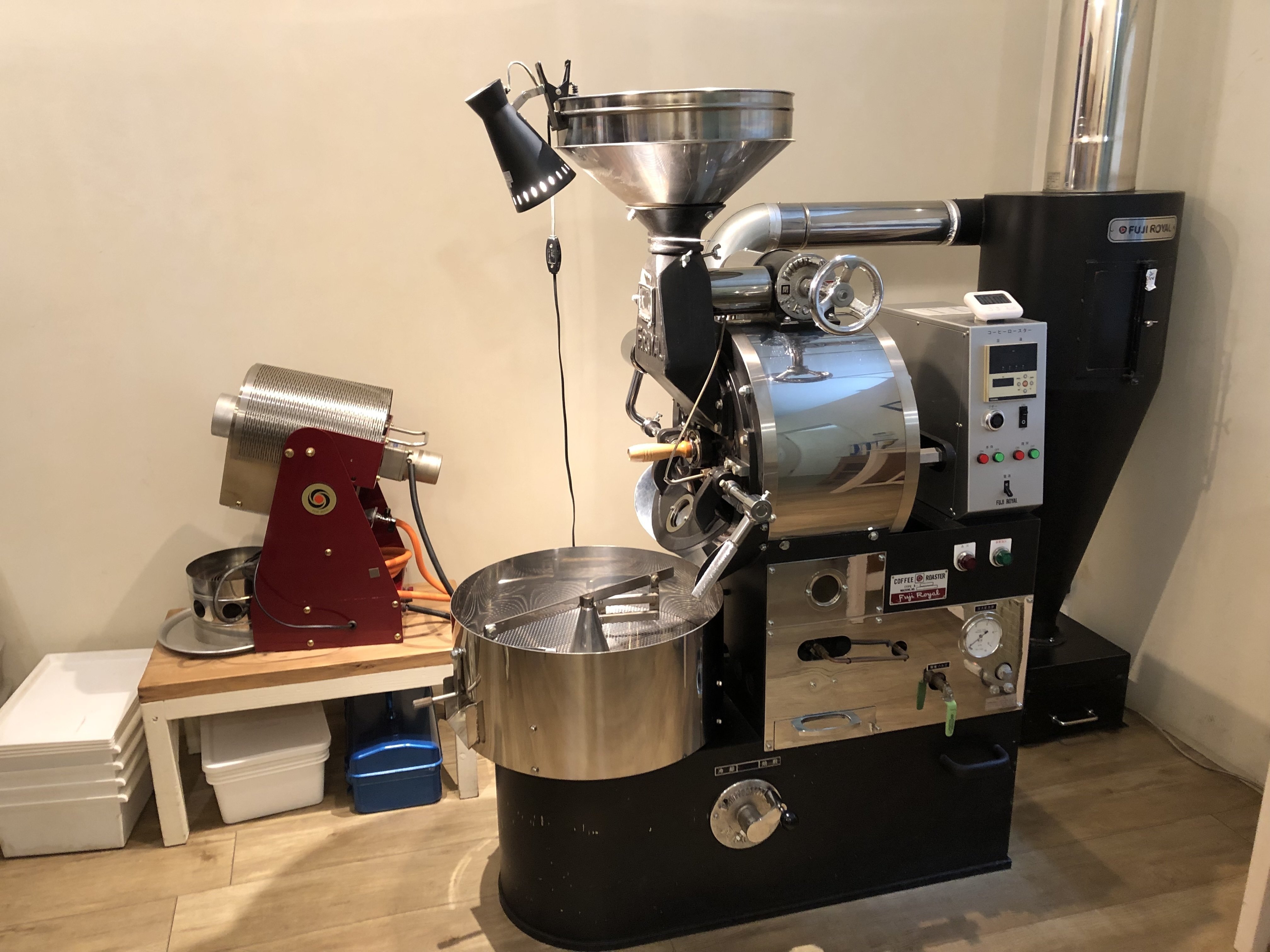 フジローヤル3kg半熱風を体験。大型焙煎機から学んだことをまとめまし