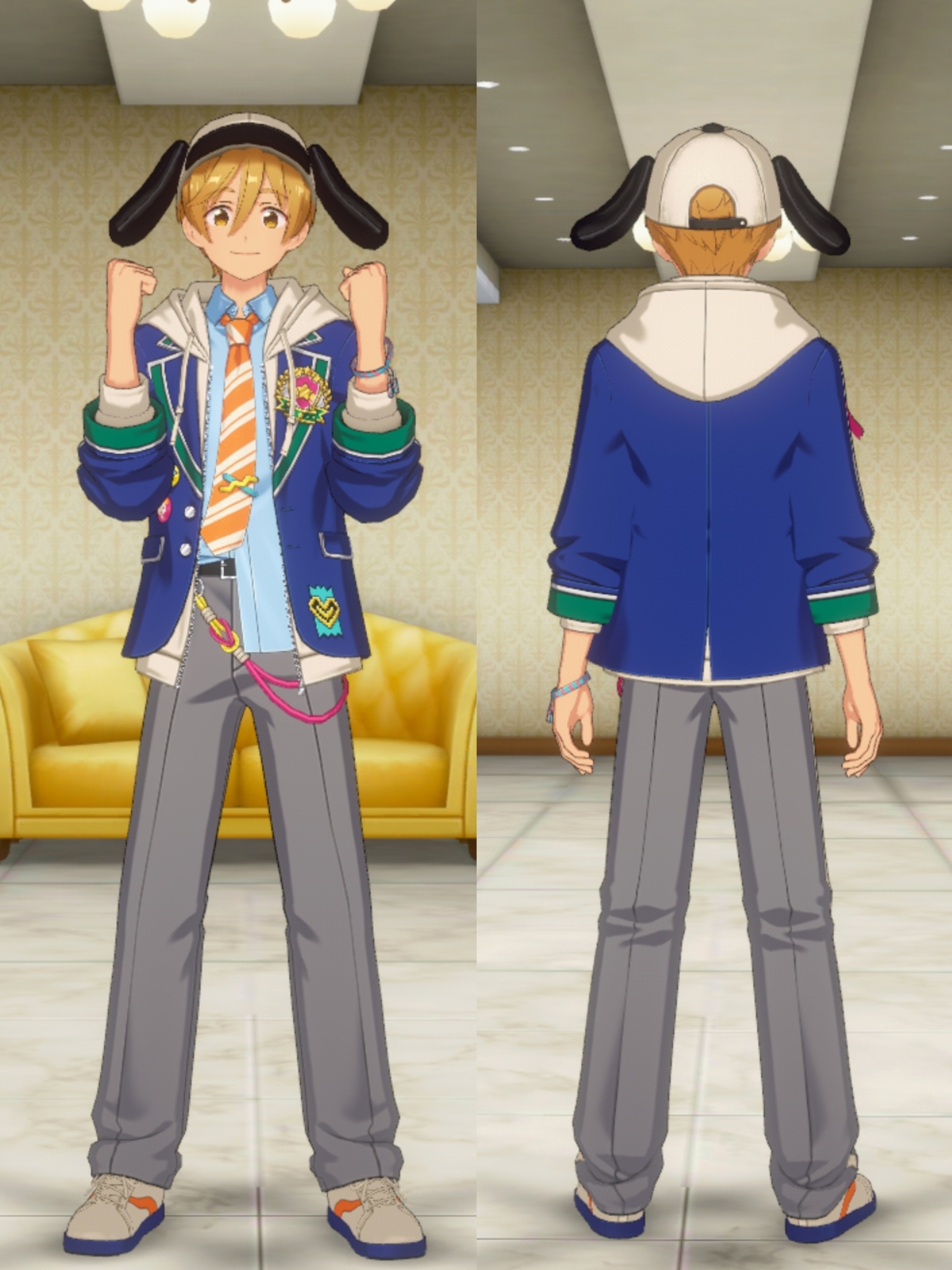 あんスタ 桃李 白スーツ あんスタ 所持MV衣装 3Dモデル｜ｷﾓ·ﾓﾀ