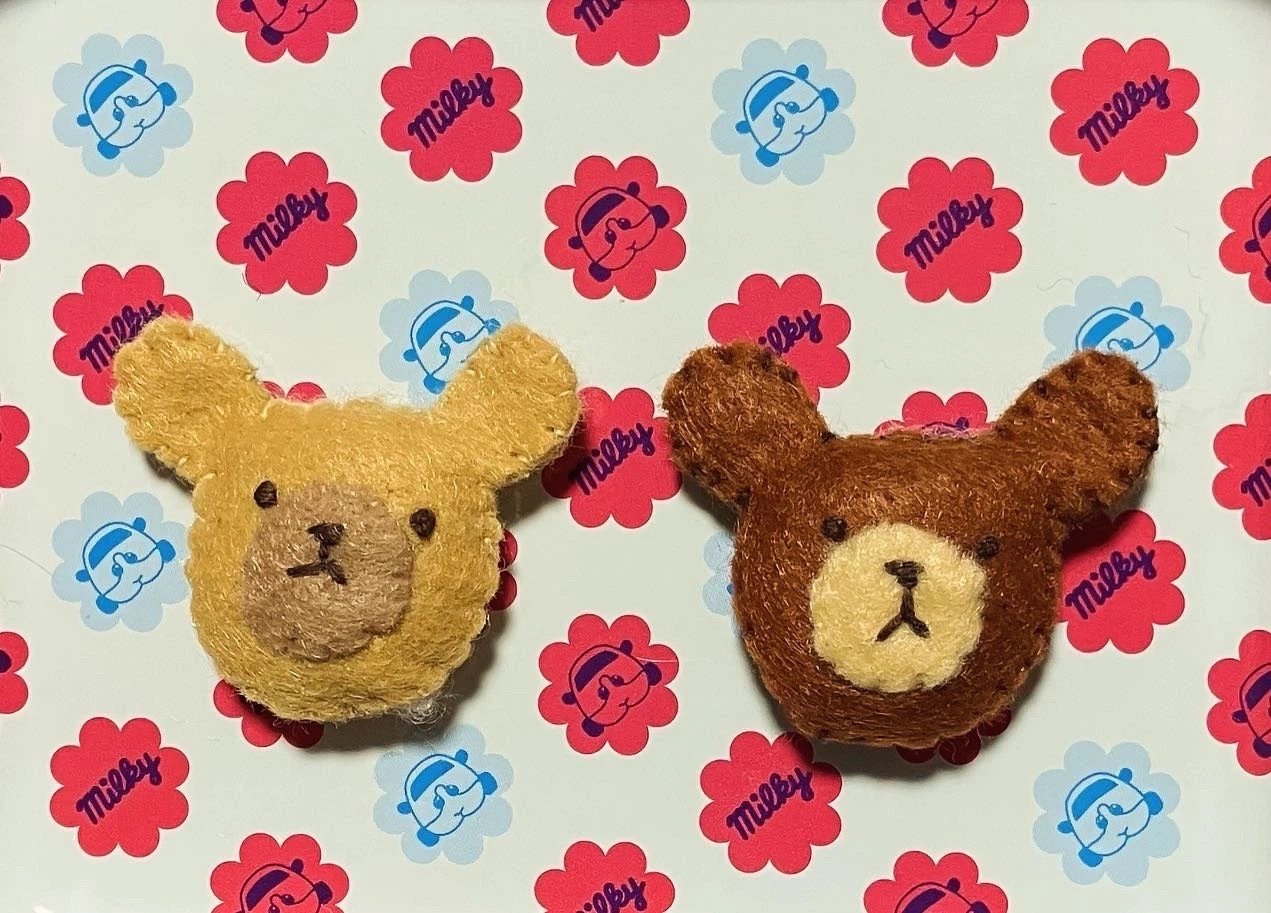 確認◡̈*.。ミニくまちゃん♡オーダー受け付け 耳付き型のくまちゃん｜えいみ