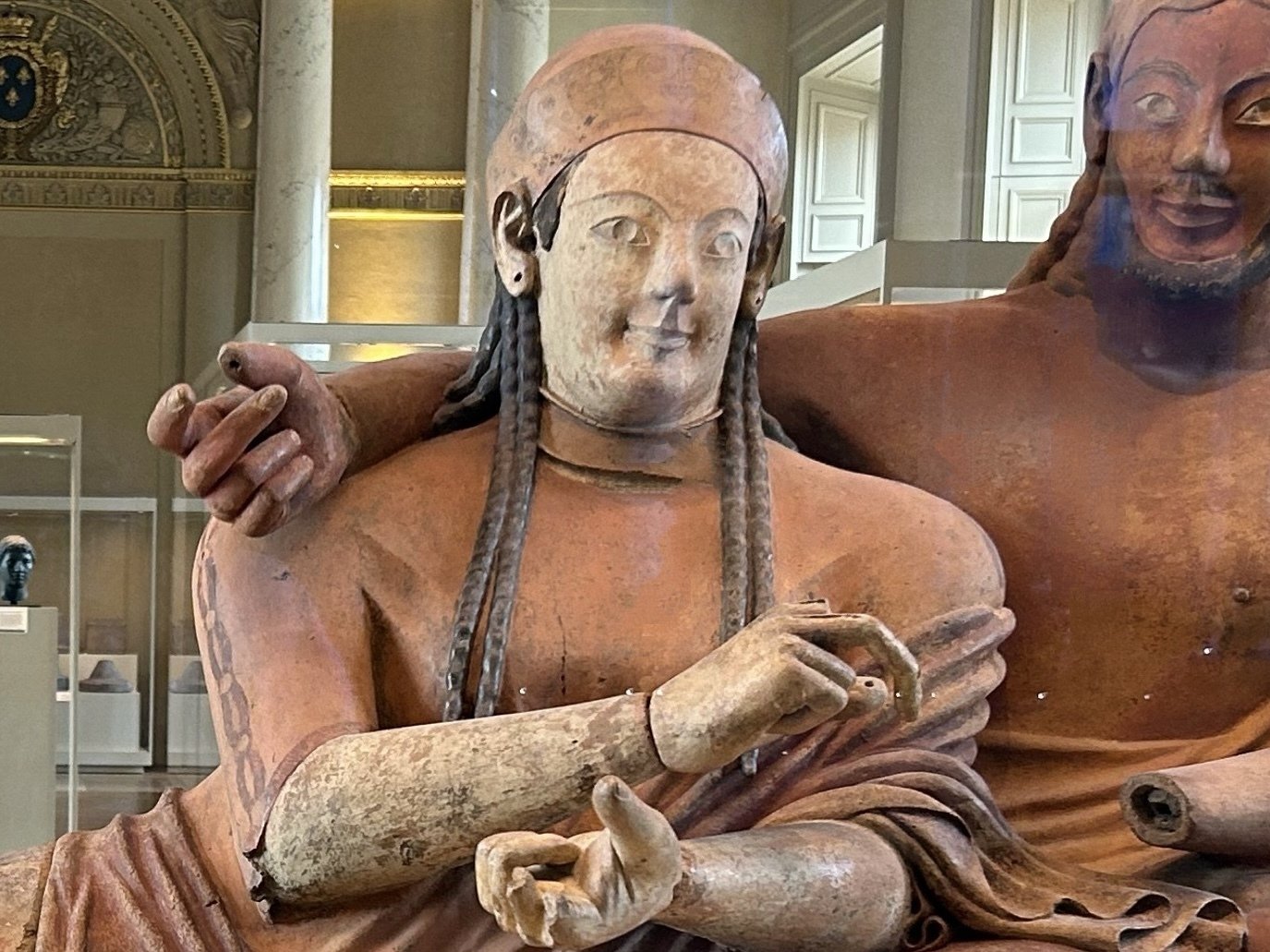 ◉ルーブル美術館公認◉1700年代活躍彫刻家〓J.サリー作◉テラコッタ・少女胸像 子供のためのルーブル美術館(194)美術館にいる人を描く/ドガ