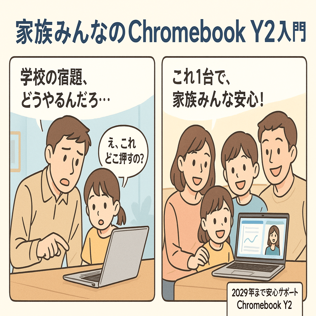 2029年まで現役！家族みんなのChromebook Y2入門【当店イチオシ
