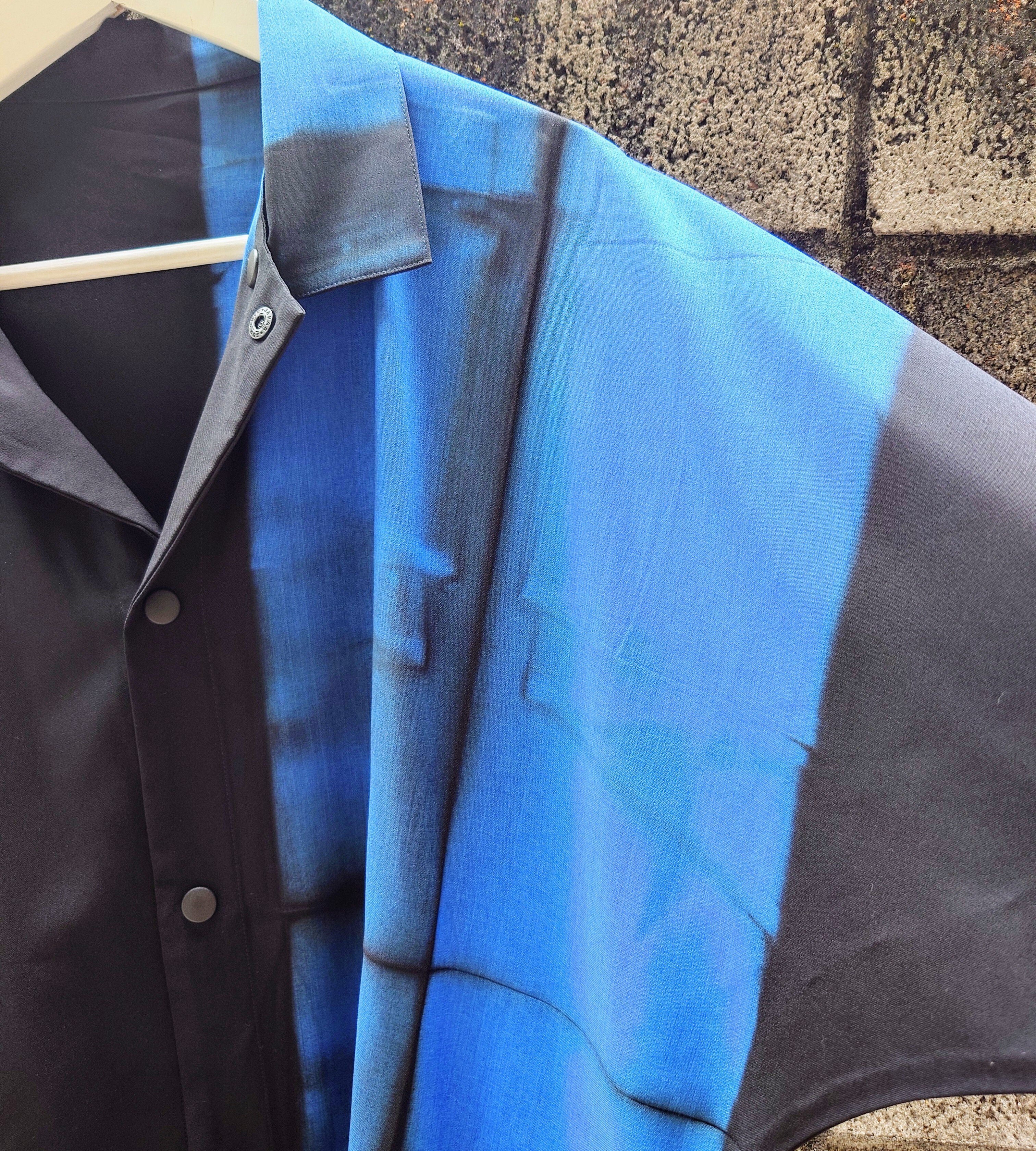 イッセイミヤケ板締め絞りシャツ｜ぐっち