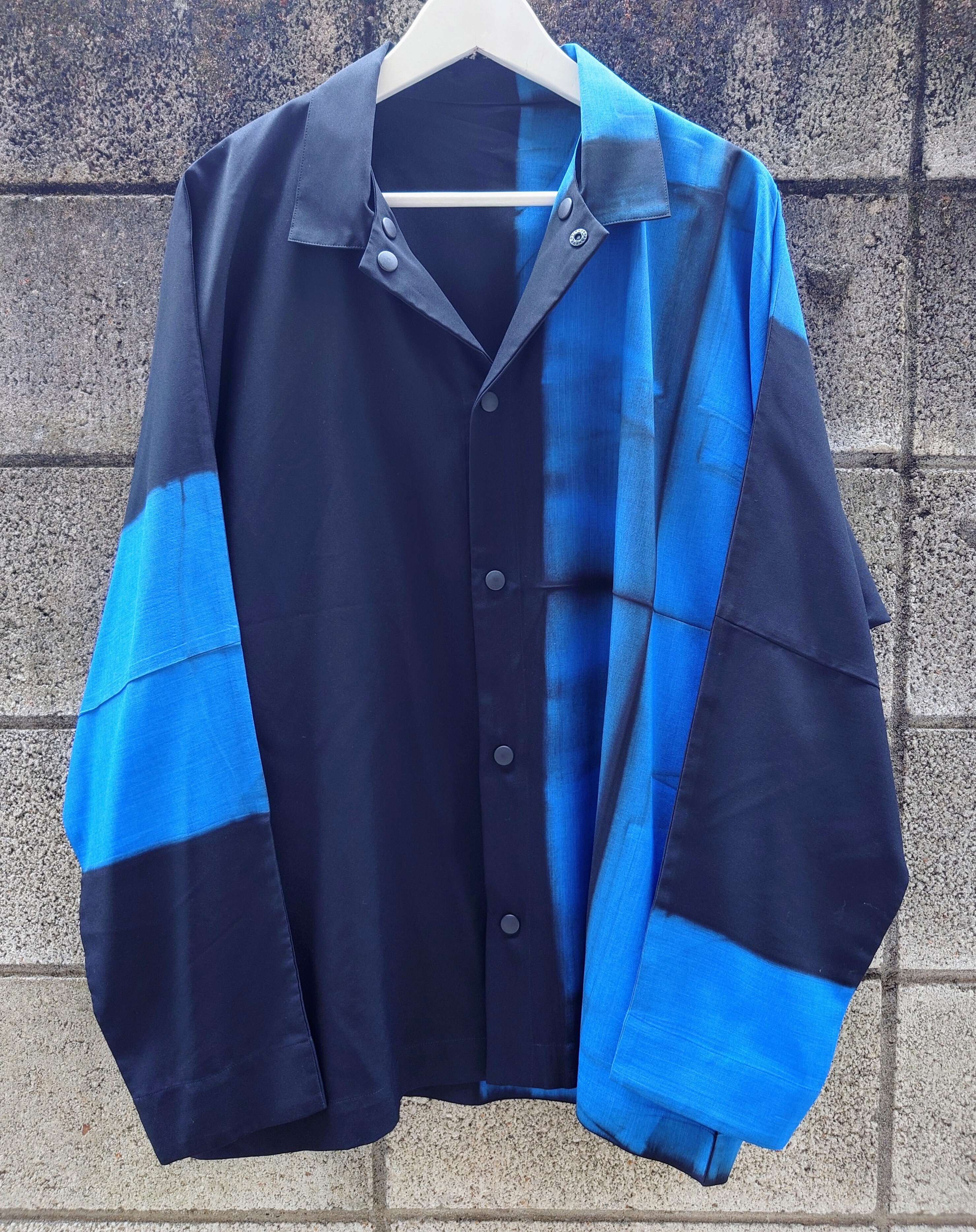 イッセイミヤケ板締め絞りシャツ｜ぐっち