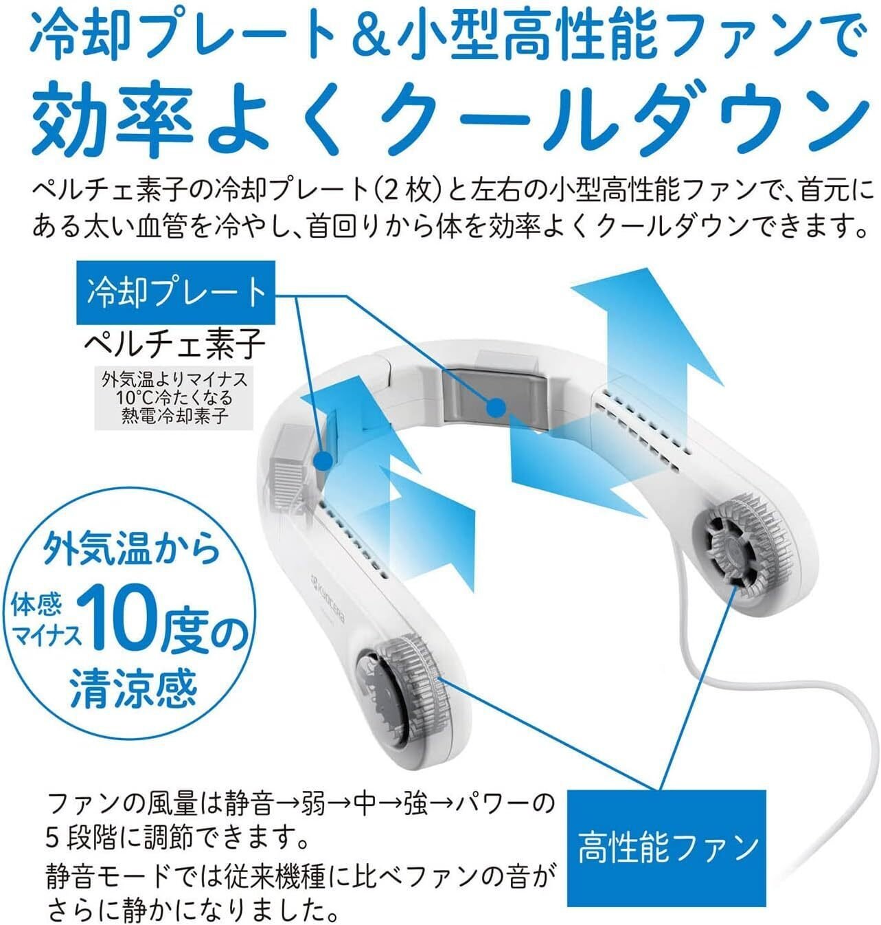 レビュー】おすすめ 京セラ 旧リョービ モバイルネッククーラー