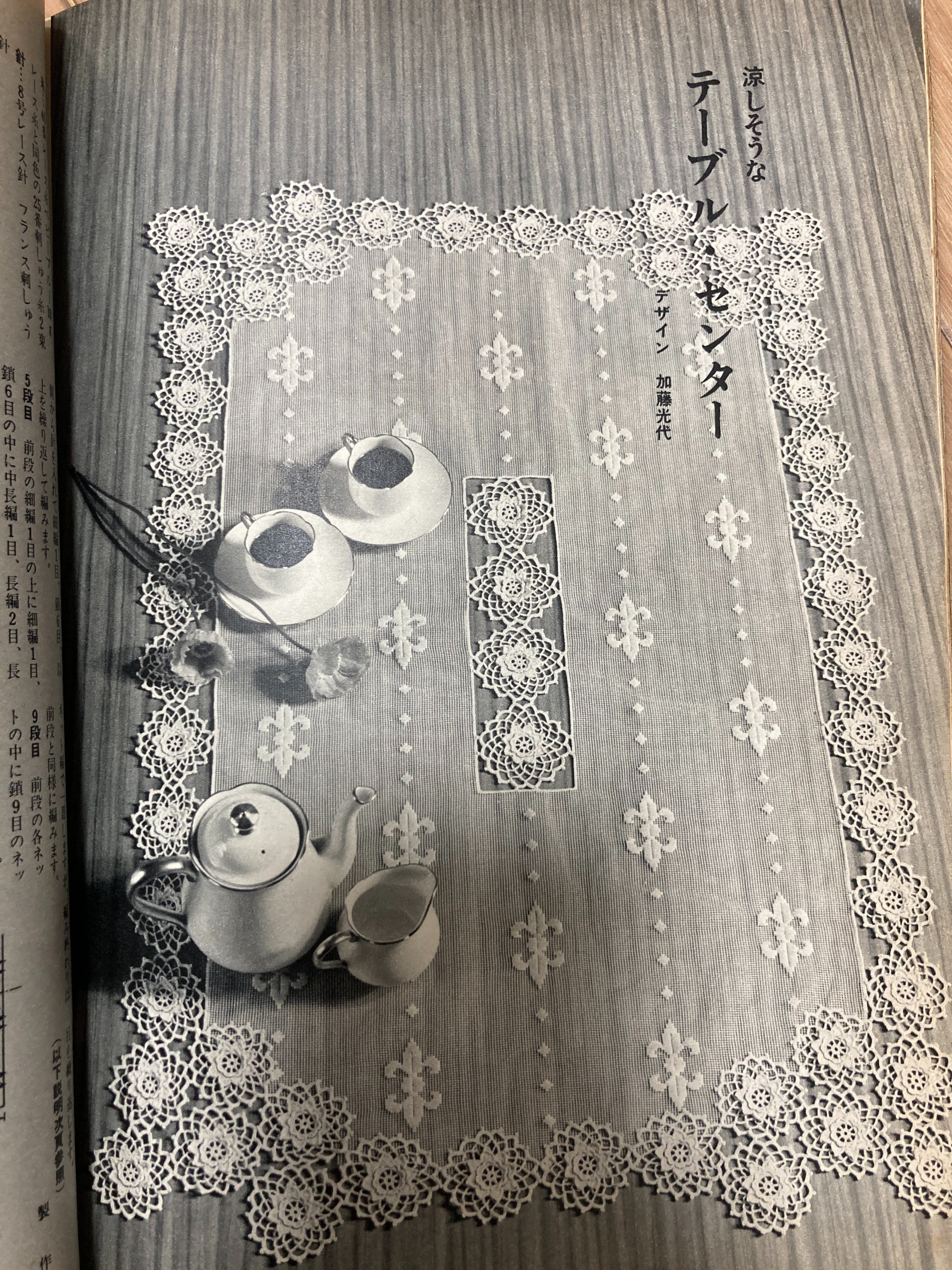 ロンドンでみつけた手編みレースのテーブルクロス ロンドンでみつけた手編みレースのテーブルクロス