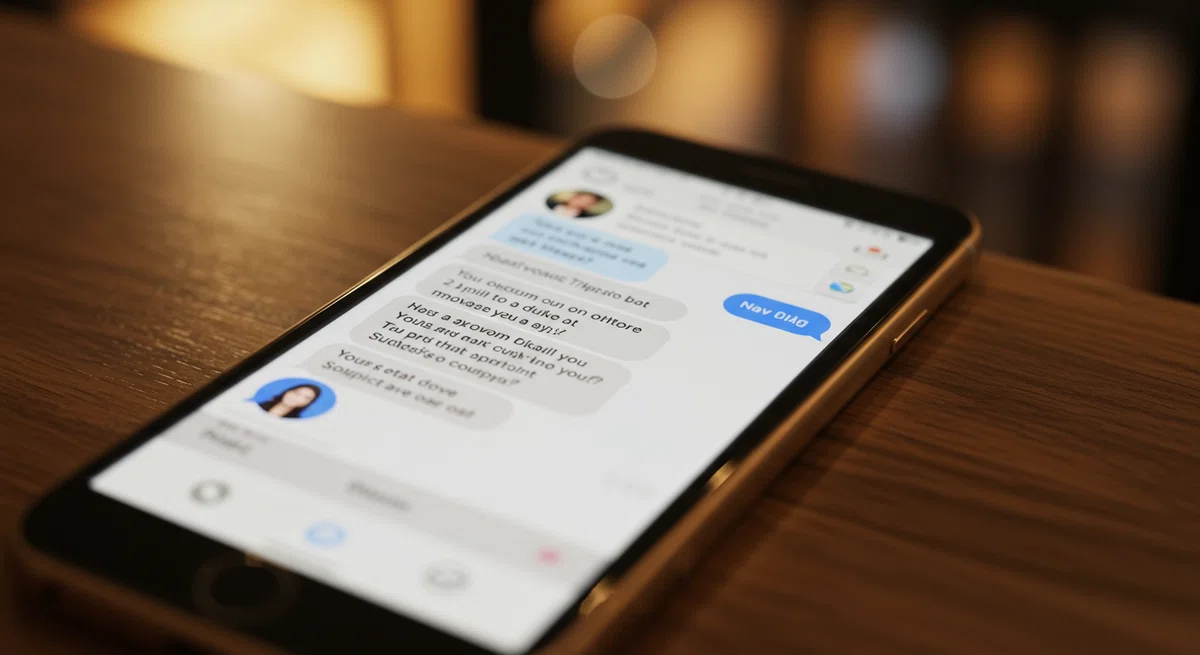 スマホでLINE交換を求めるメッセージ画面