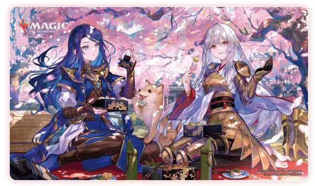 mtg pws 復活した精霊信者ニッサ プレイマット
