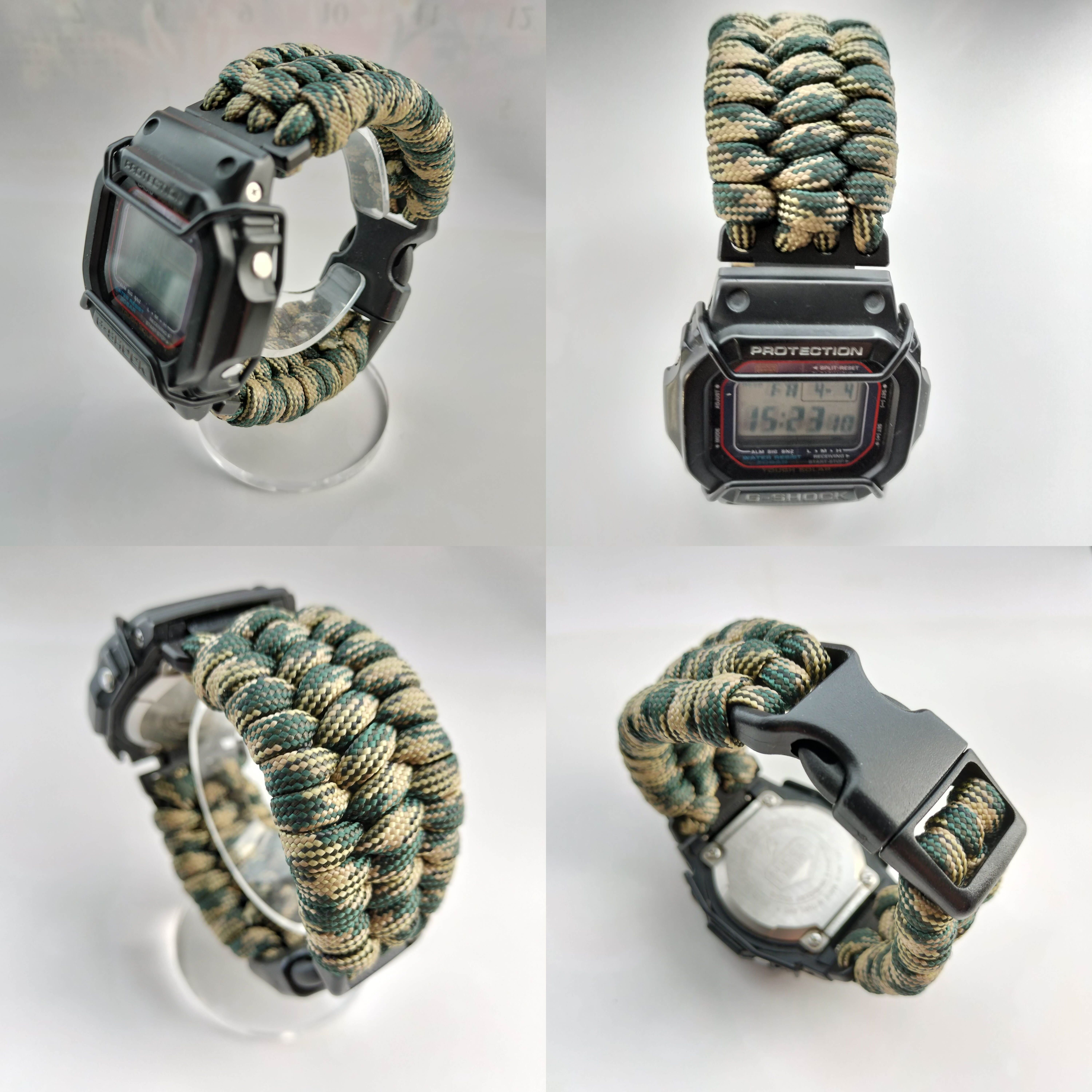 Gショック　パラコード仕様 カスタマイズ】Knit&Color.ハンドメイドパラコード - G-shock