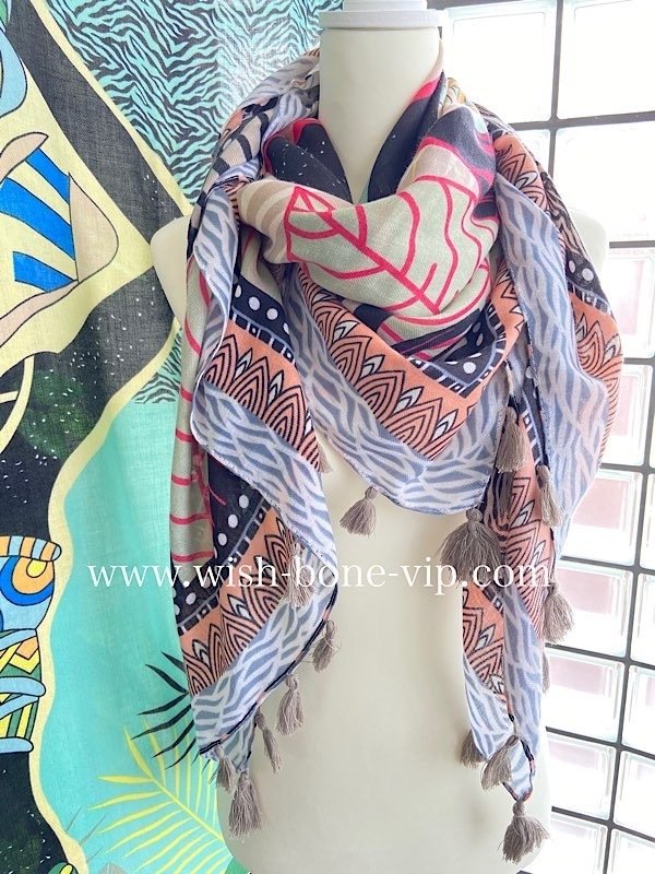 フランスで見つけた大判ストール！色柄がほんとオシャレ｜海外