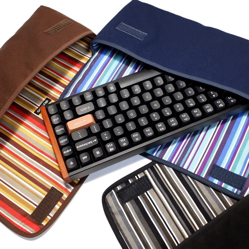 ハンドメイドのKeychron K2 HE キーボードケース 3種類のラインナップ