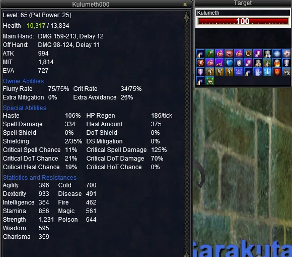 【EQ THJ】Pet Buff検証｜リンゴ