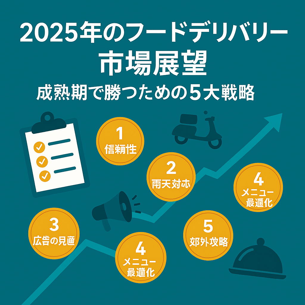 2025年のフードデリバリー市場を読む｜成熟期で勝つための5大戦略｜u.m.a.u.m.a