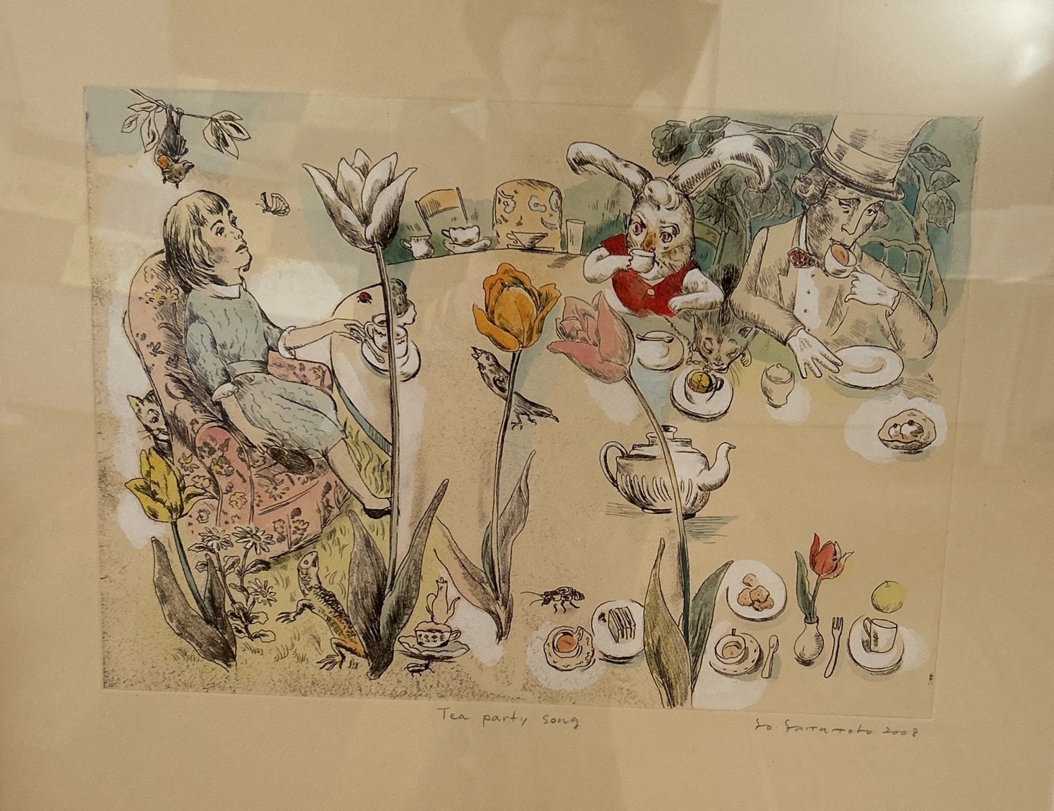 山本容子　版画　森のアリス 山本容子さんと児童文学｜もちもち