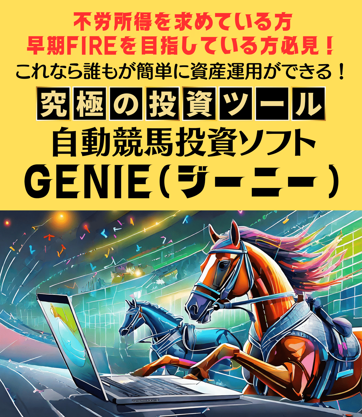 競馬投資ソフト（パソコン付き） 競馬投資ソフト（パソコン付き）