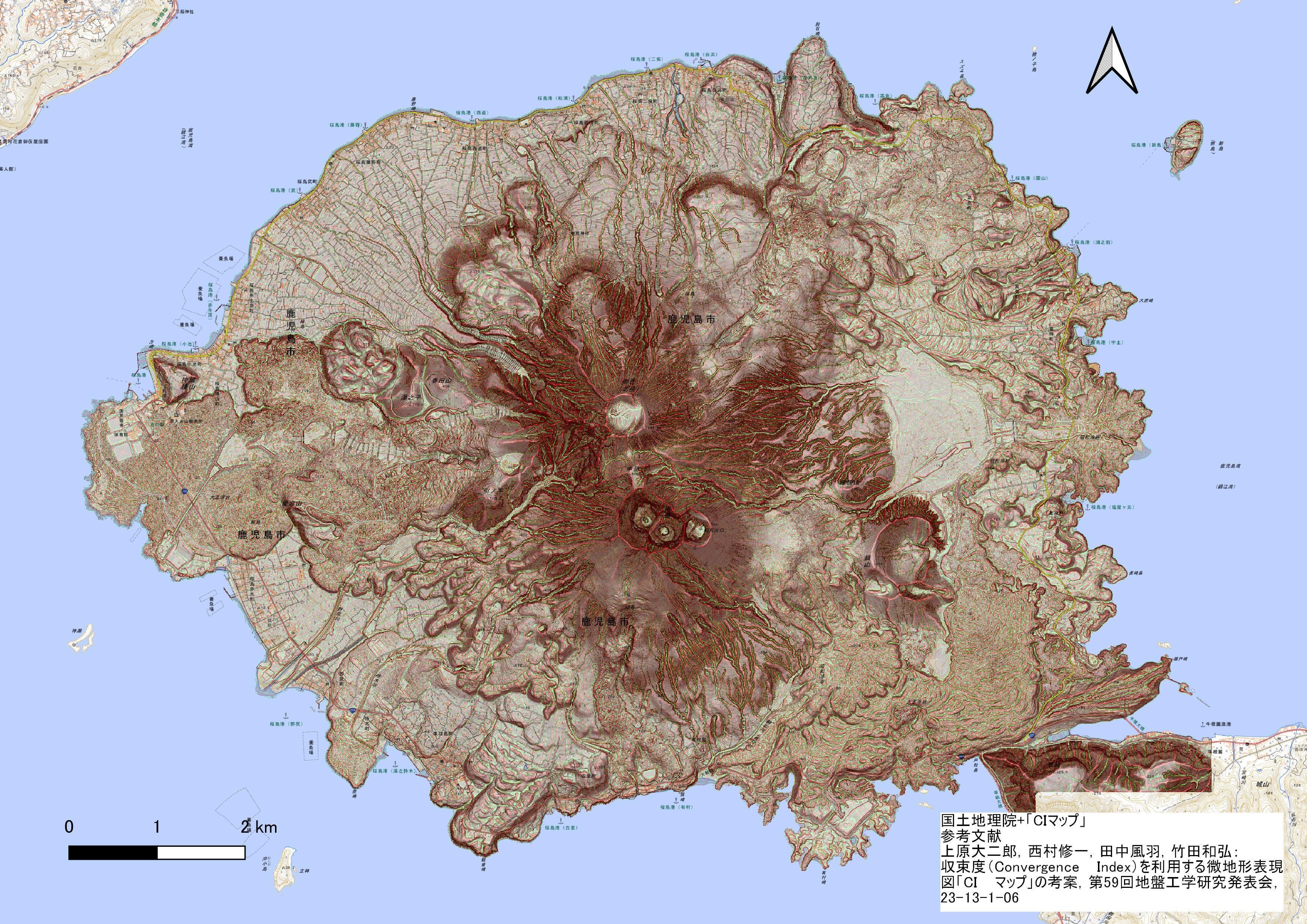桜島CIマップ、SVマップ｜nagachico