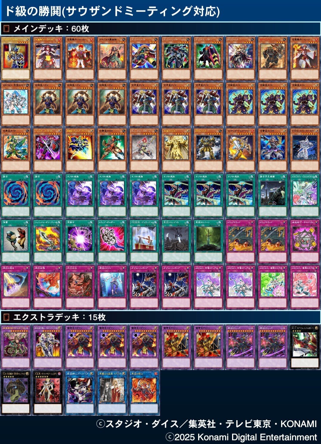 100％品質 デッキ紹介】ド級の勝鬨(サウザンドミーティング対応)｜きりてん バトルスピリッツ