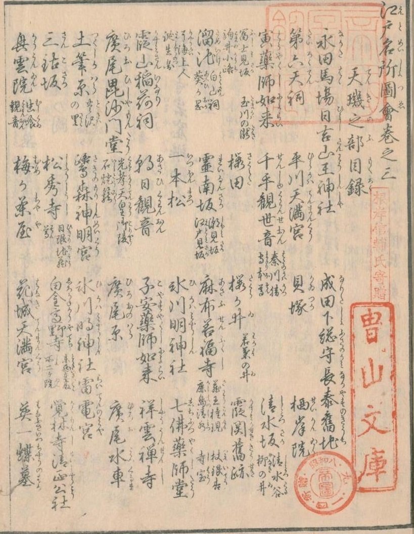 毘沙門天と徳川家康｜『江戸名所図会』に紹介された、広尾のパワー