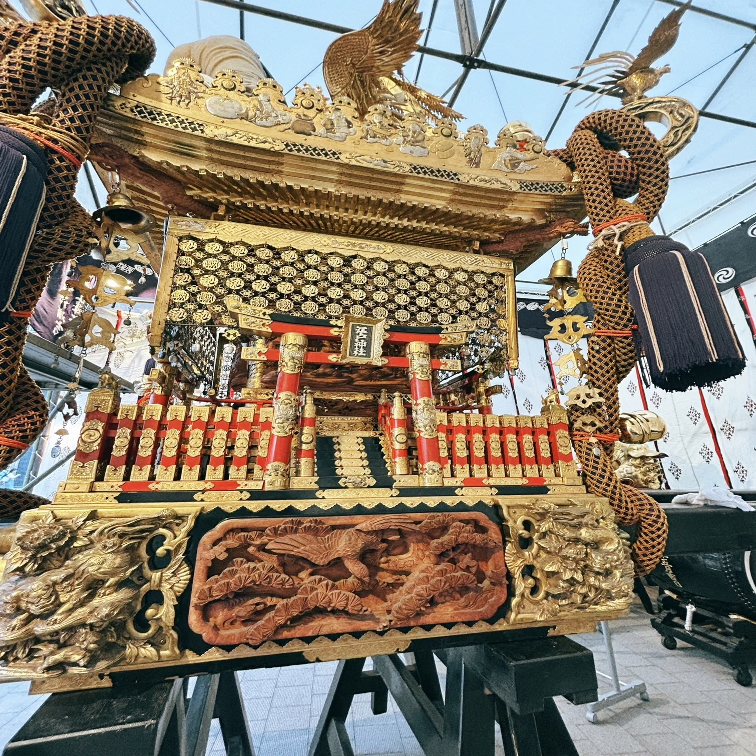 令和7年 神田祭～①旧神田市場 神輿飾付｜宮惣