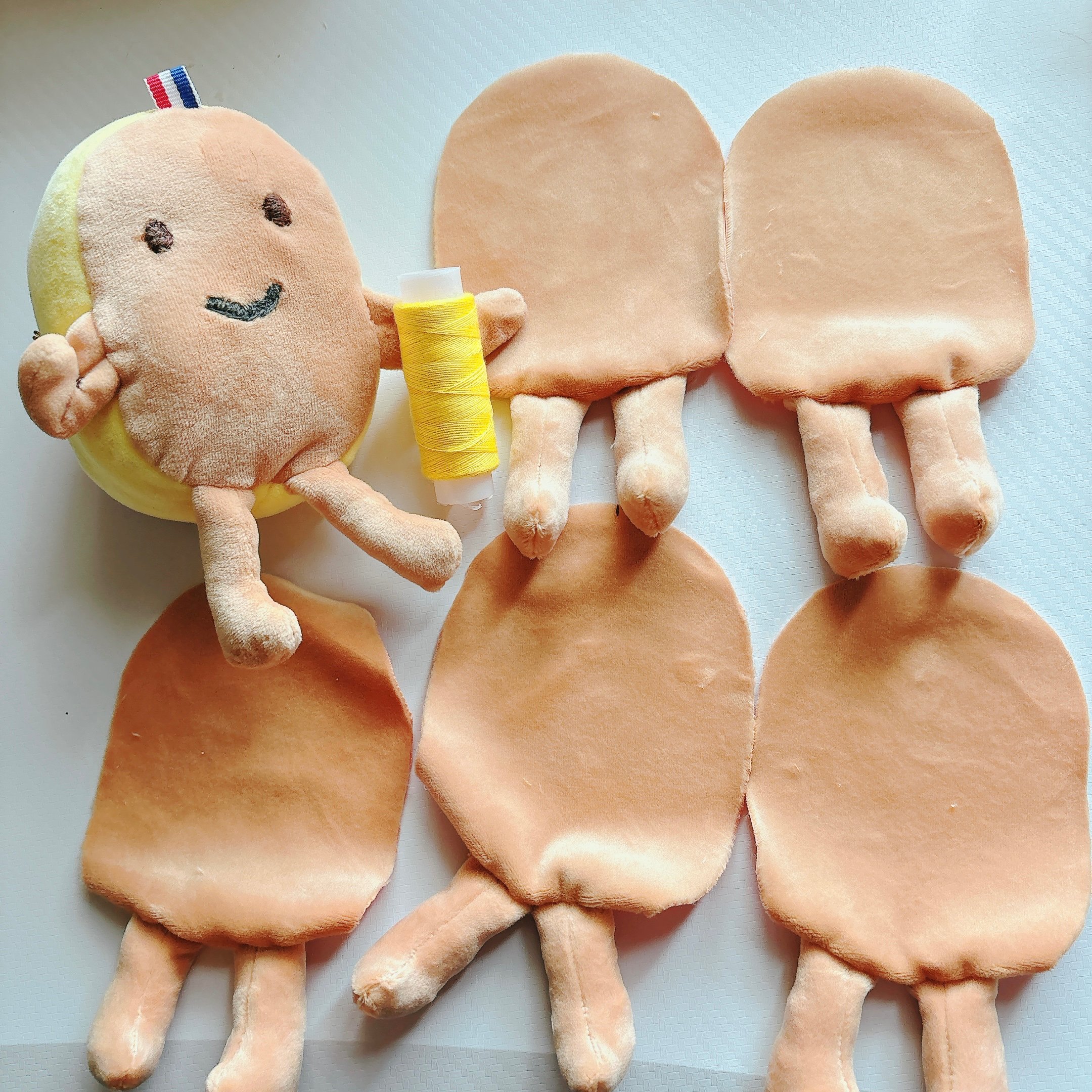 パンケーキデザインぬいぐるみ*3 今日のパンケーキくん｜ますみ