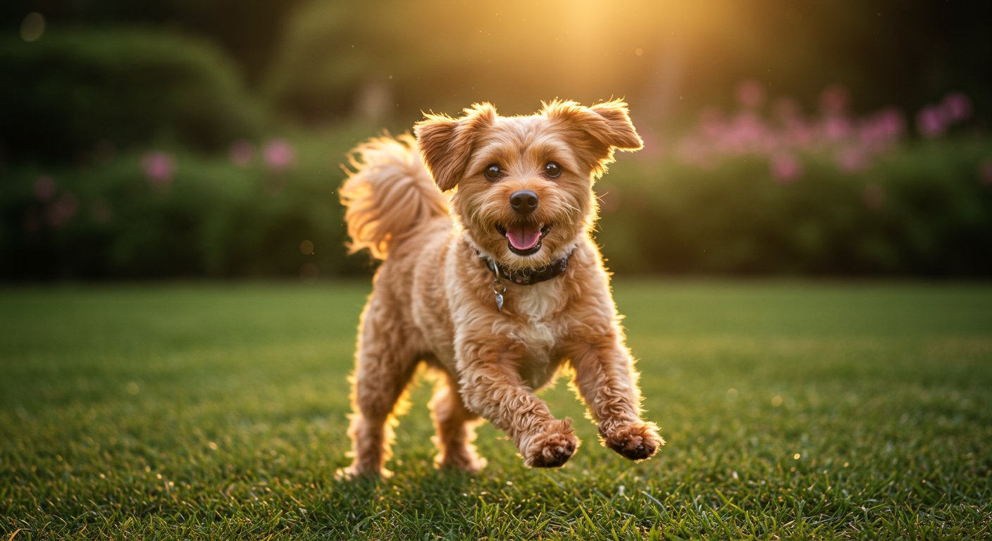安心犬活を与えて健康になった犬