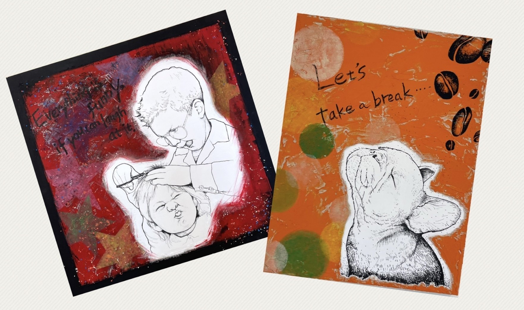 絵画　アート　ART ミクスとメディア　手描き 絵画 アート ART ミクスとメディア 手描き （1,449 Mixed Media