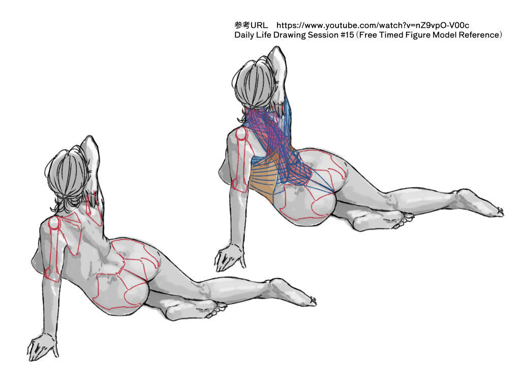 イラスト作品　クロッキー クロッキー作品群2004.10.26／クロッキーF美術館