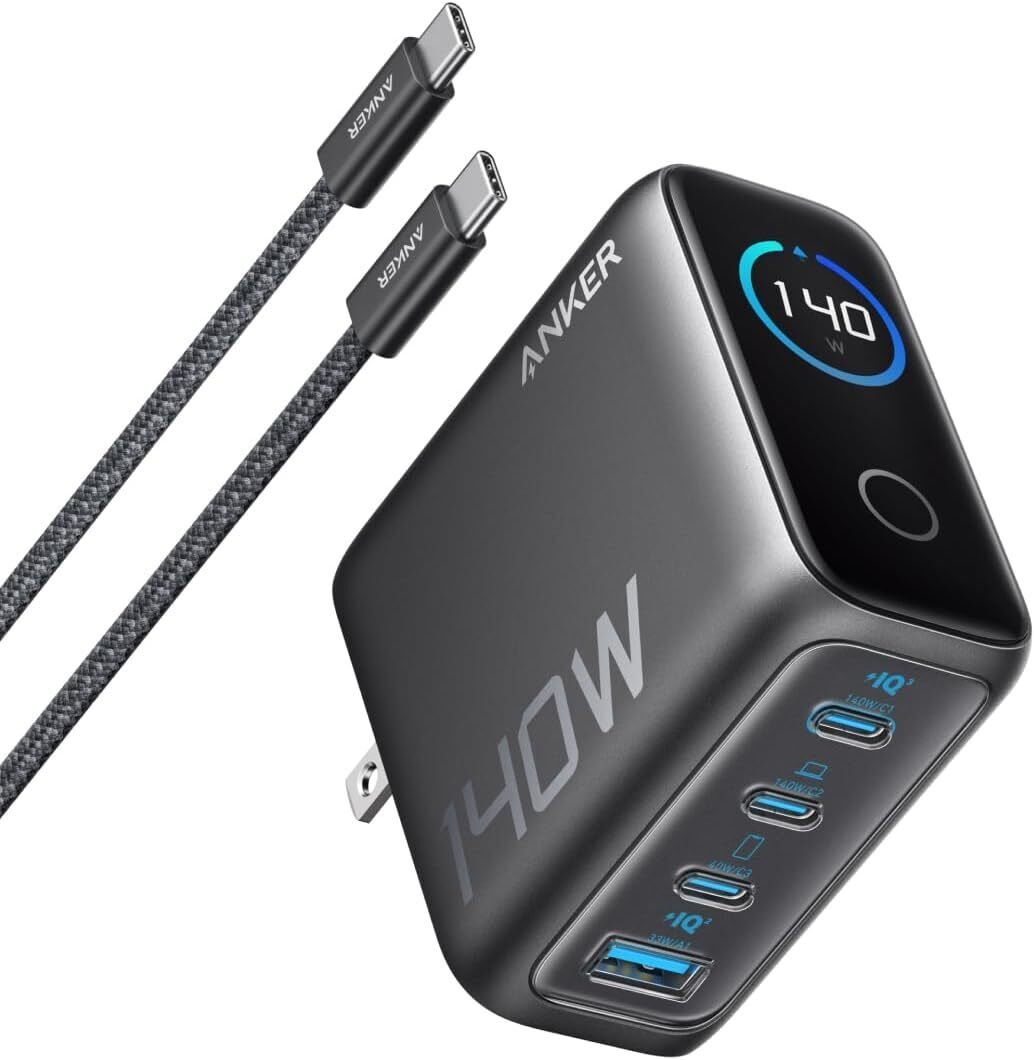 ガジェットレビュー】Anker Charger (140W, 4 Ports)｜柏木一馬