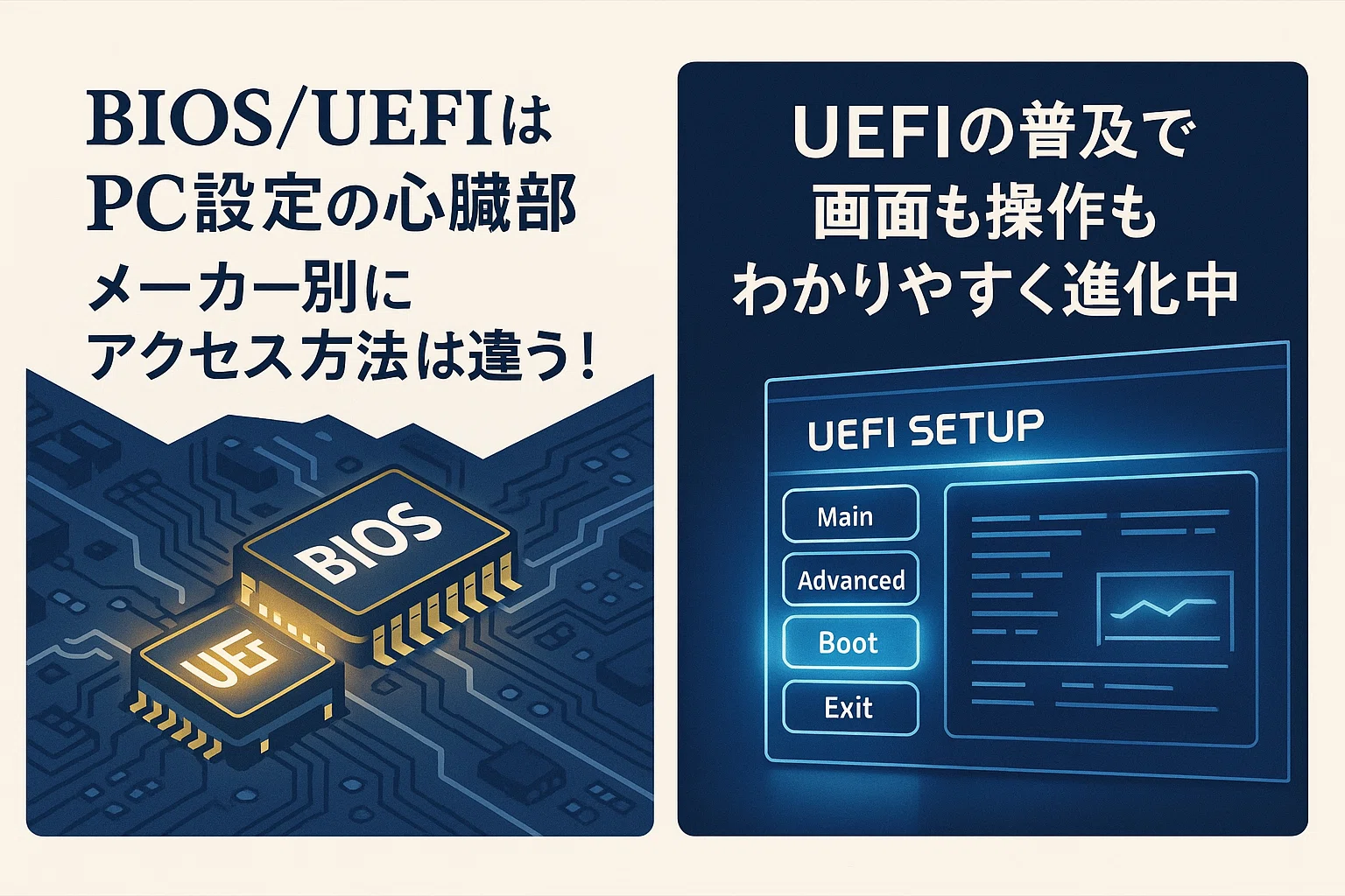 BIOS設定完全ガイド：起動しないPCもこれで解決！｜中古パソコン屋の