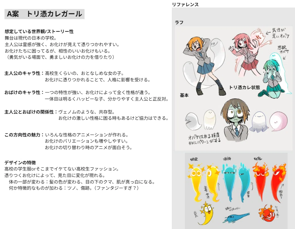 トリ憑カレガール』ができるまで！｜Spooky graphic