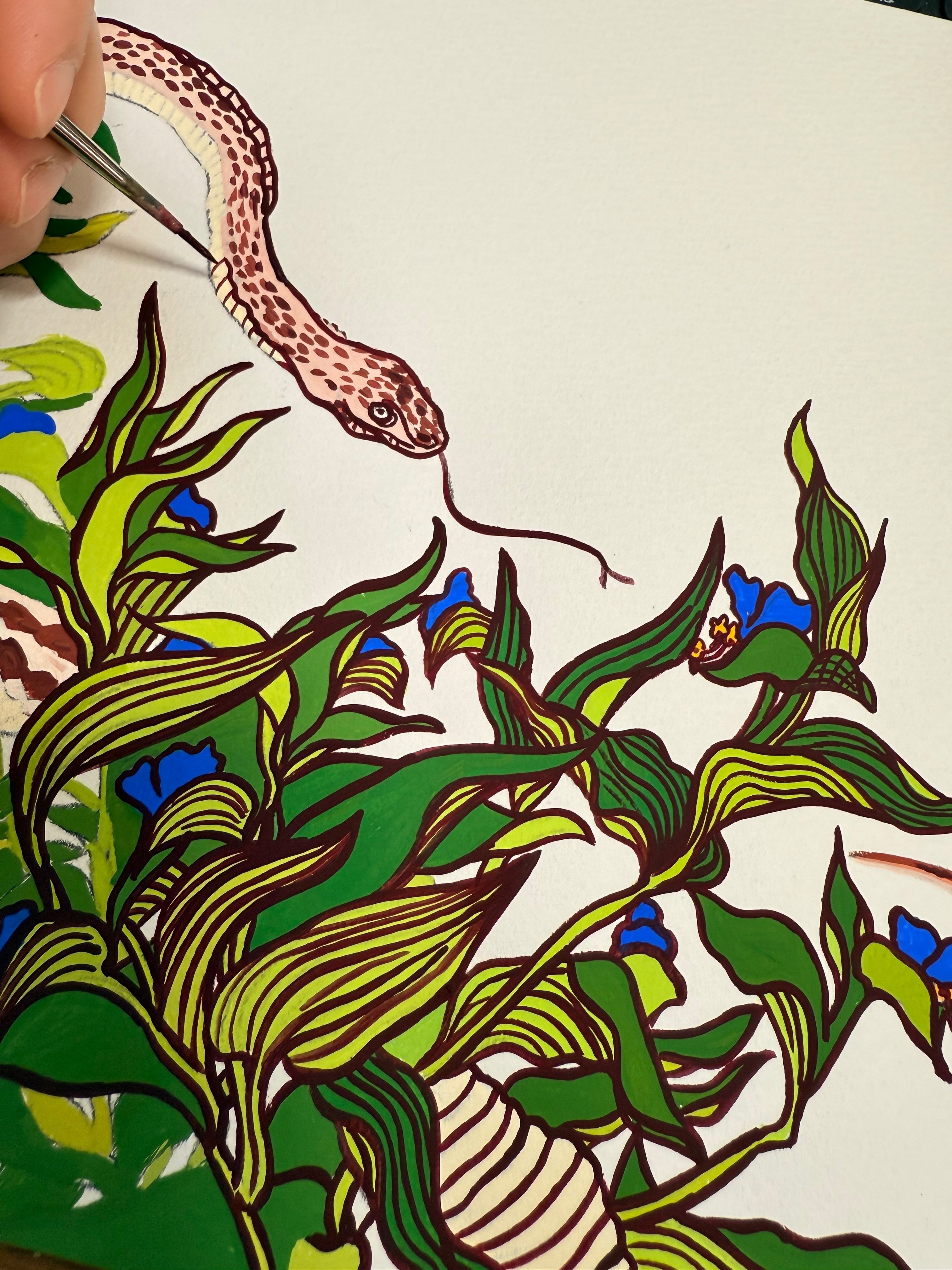 江戸時代の植物を描く｜🎨絵描きママの奮闘記🎨-画家 / 北澤里奈 -