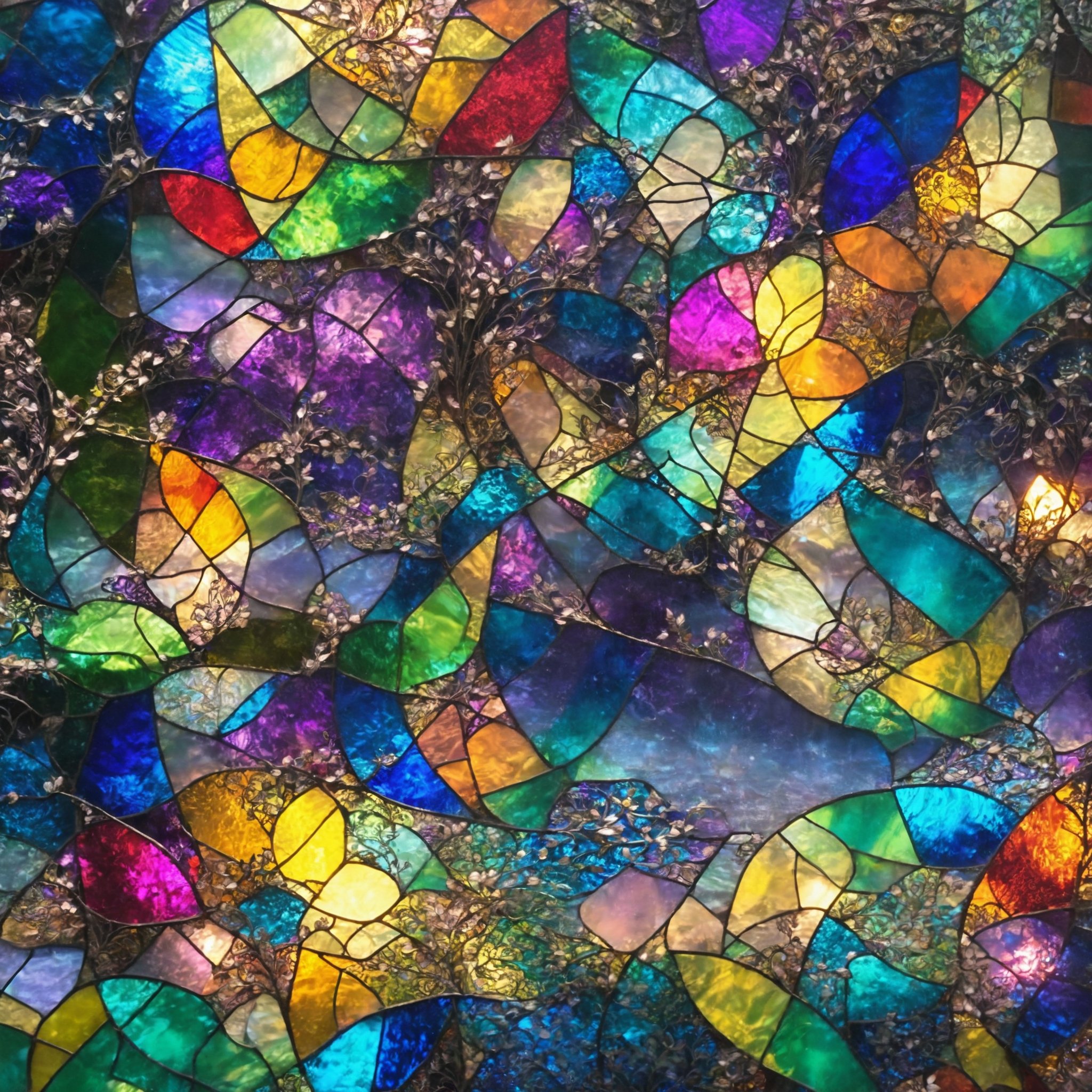 ステンドグラスのAI画像｜N.Atsume(AIアート)