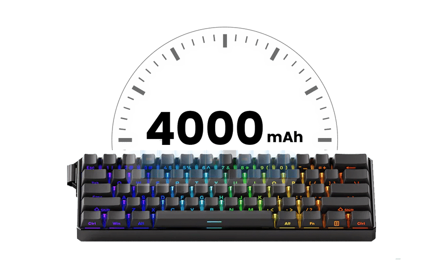 Monsgeek Fun60 Ultra 無線 TMR（アルミボディ）ホワイト