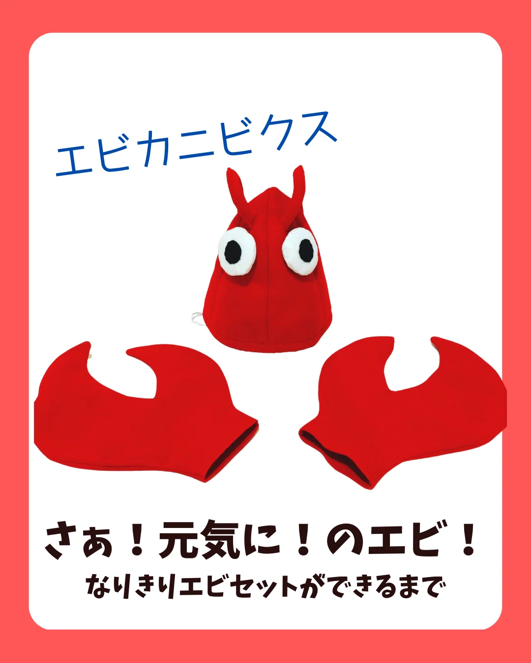 エビカニ エビカニクス 衣装 子供 カニ 蟹 発表会 おゆうぎ会 