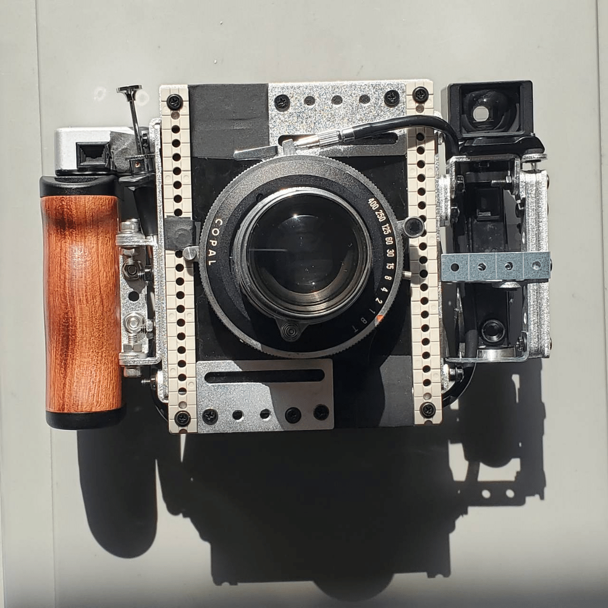 棚上  tomior 2.8 50mm ジャンクカメラ ジャンク TOYO-VIEW 大判カメラ トヨビュー 袋蛇腹（Z52E Toyo