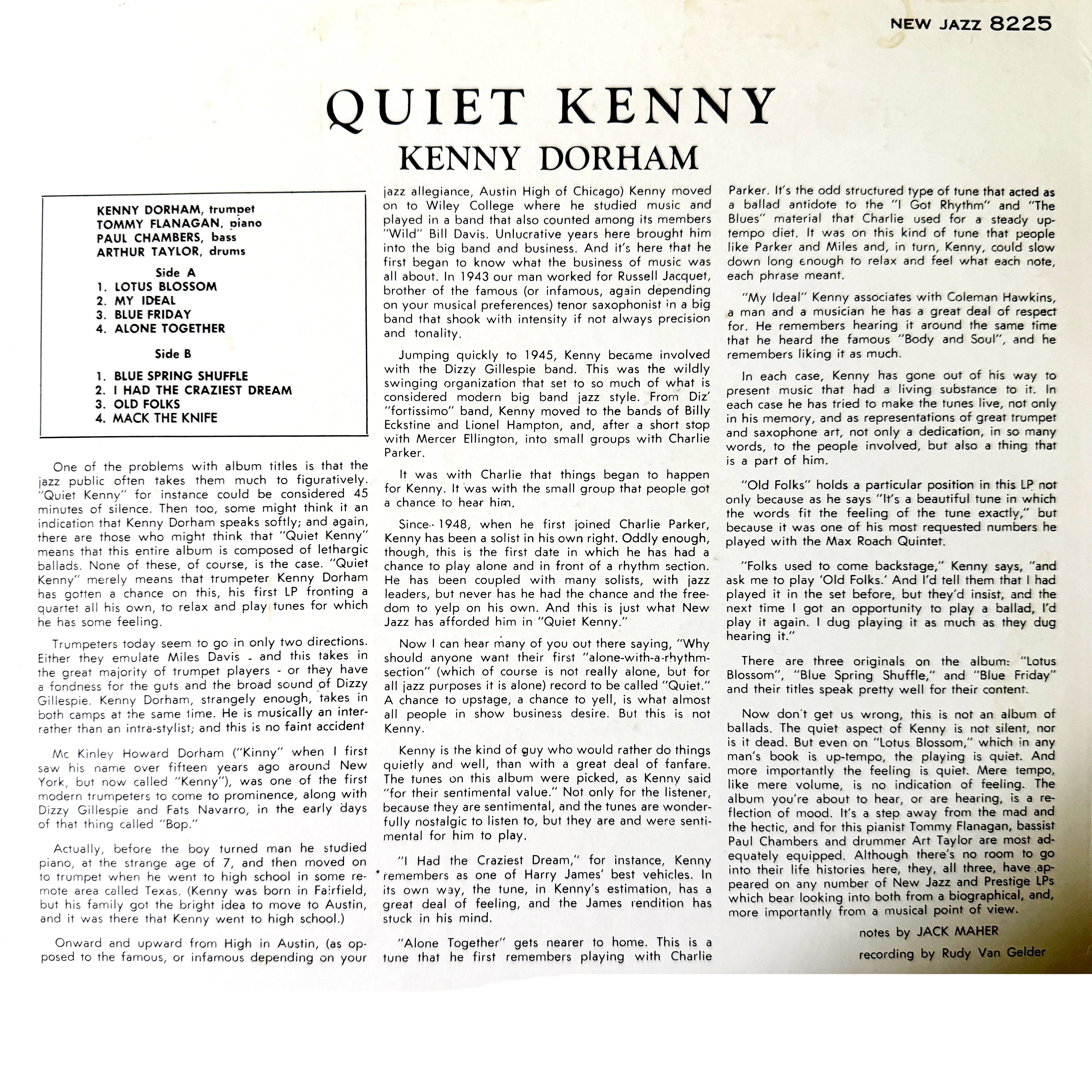 Quiet Kenny」でクールダウン：ケニー・ドーハムが残した静かな