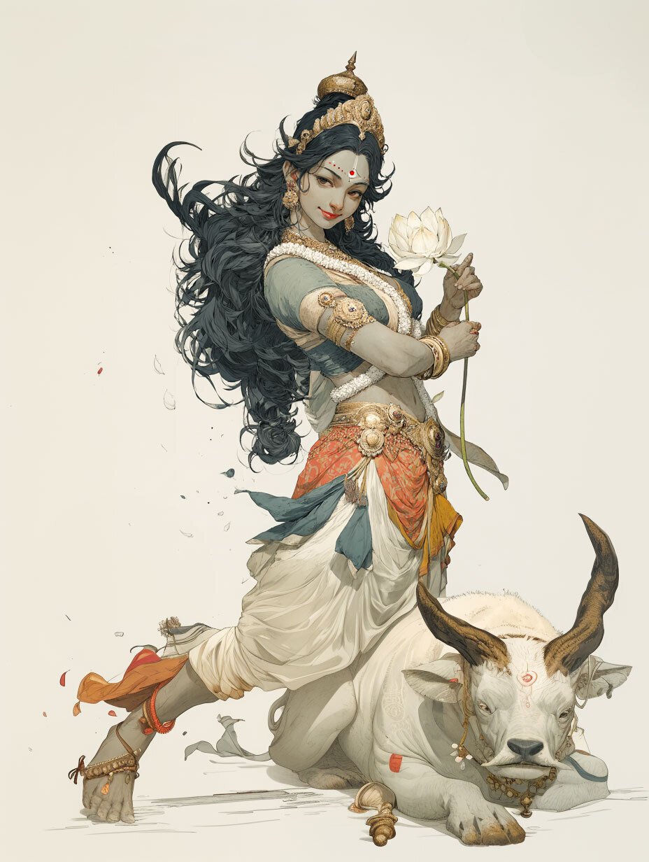 midjourneyでヒンドゥー教の女神を描いてみた | インド神話の本作り