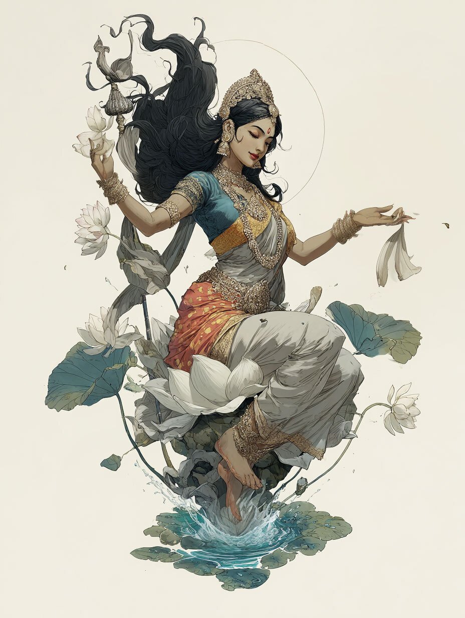 midjourneyでヒンドゥー教の女神を描いてみた | インド神話の本作り