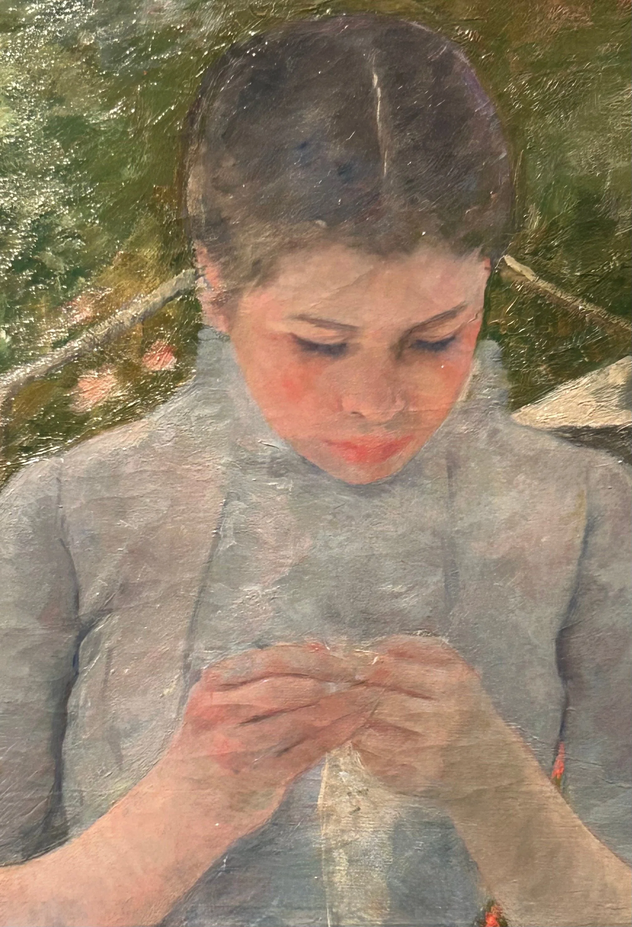 子供のためのオルセー美術館(195)ななめの線の不思議/カサット・庭の
