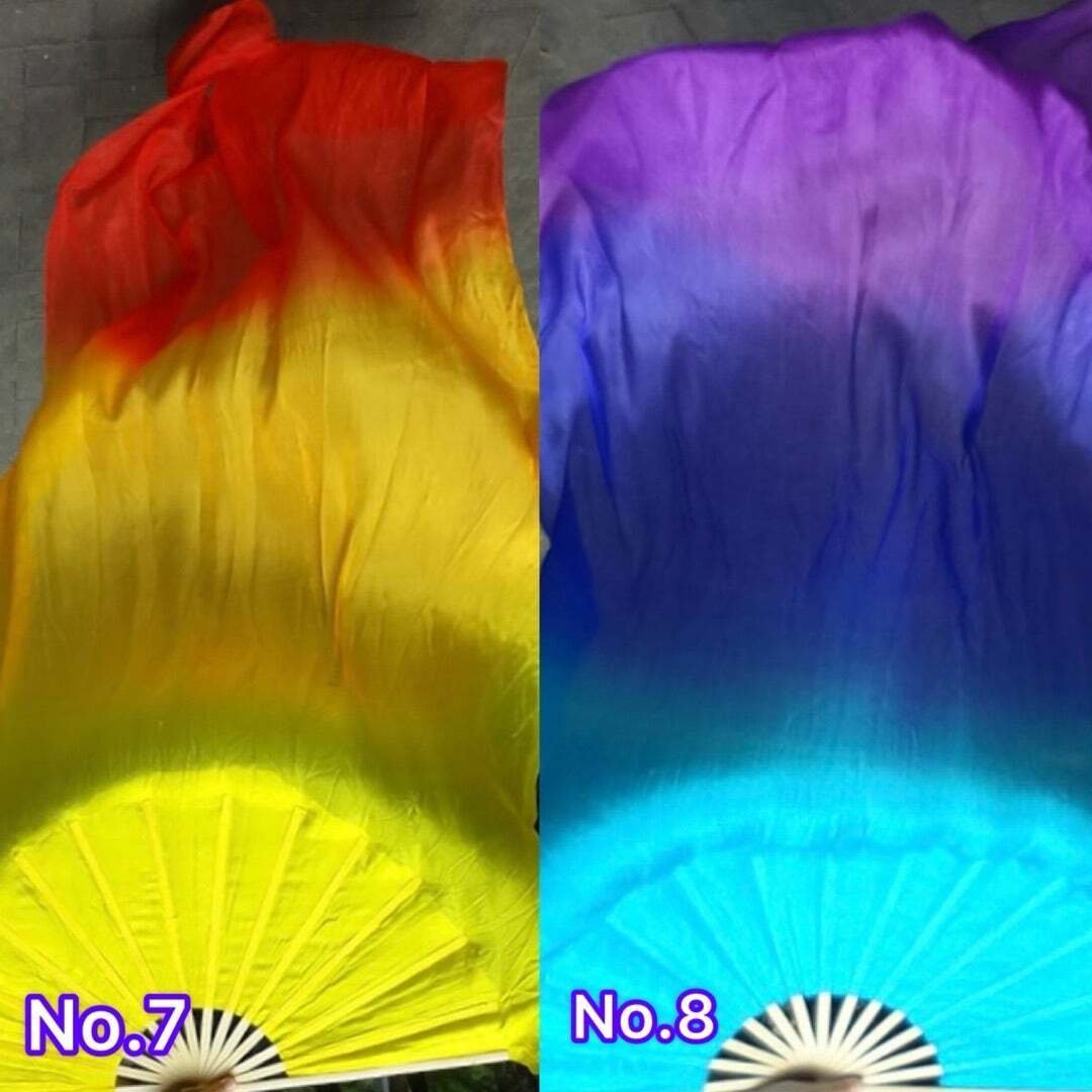 新品★ビッグフラッターファンベール★右手のみ★ターコイズライム！高級シルク100 Amazon.co.jp: ビッグフラッターファンベール右手のみターコイズ