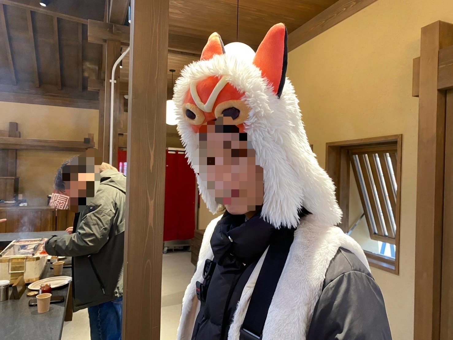 ジブリパーク サン かぶりもの アシタカ フードタオル もののけ