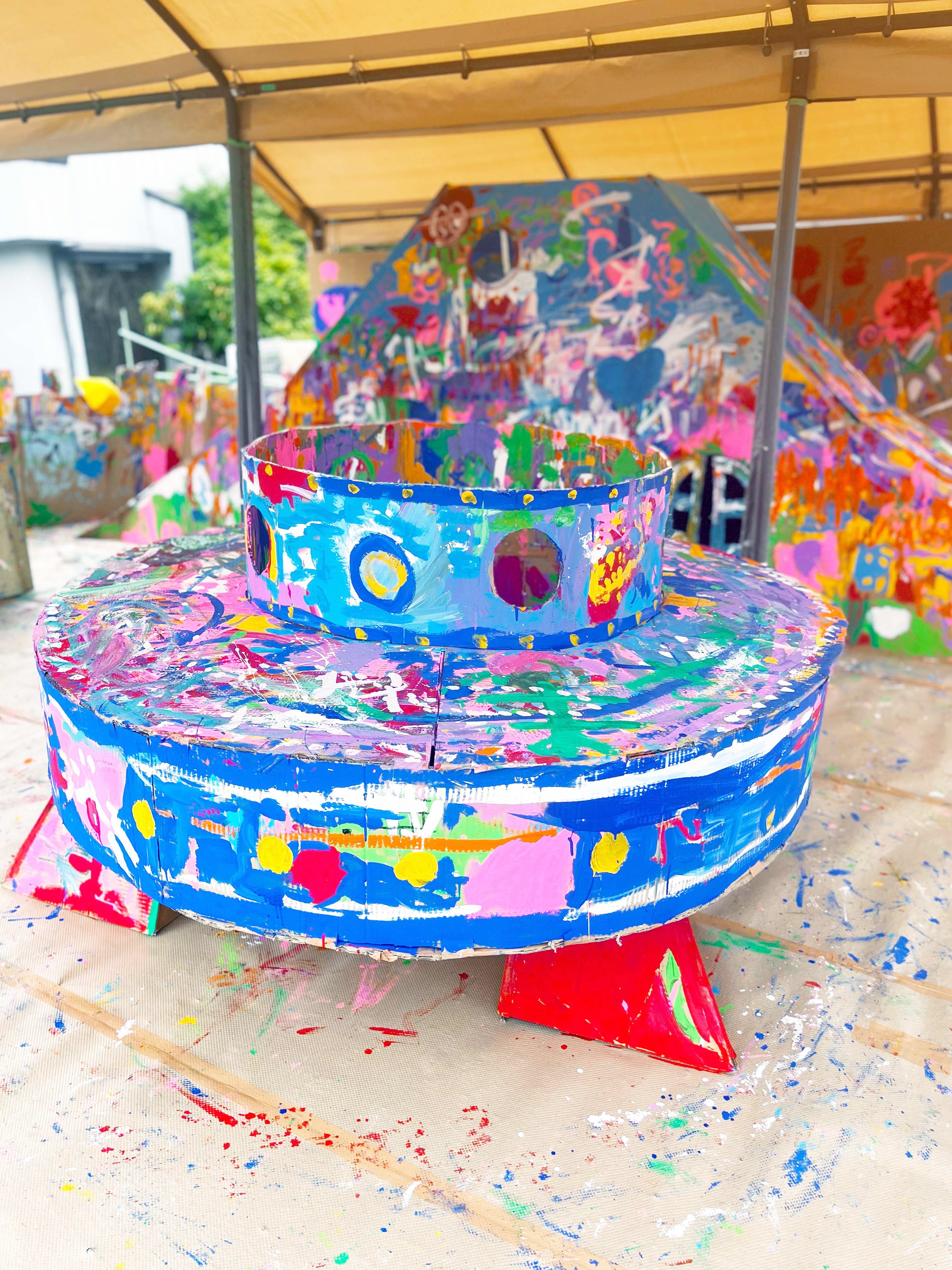 イベントレポ】5/24（土）山梨県・富士吉田市にてダンボール造形ペイン